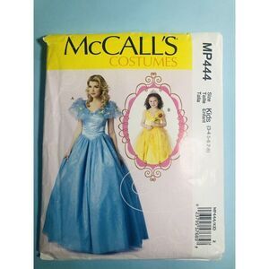 McCalls M7213   MP444 CINDERELLA BELLE Costume Pattern Kids (3-4,5-6,7-8)1cut